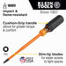 Klein Tools 6946INS Slim-Tip 1000V Insulated Screwdriver, #2 Square, 6-Inch Round Shank - Edmondson Supply