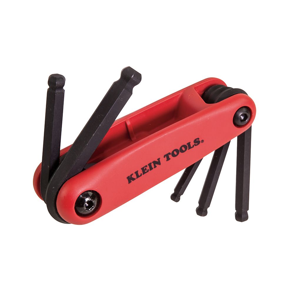 Klein Tools 70572 Grip-It® Ball End Hex Set, 5-Key, Metric Sizes - Edmondson Supply