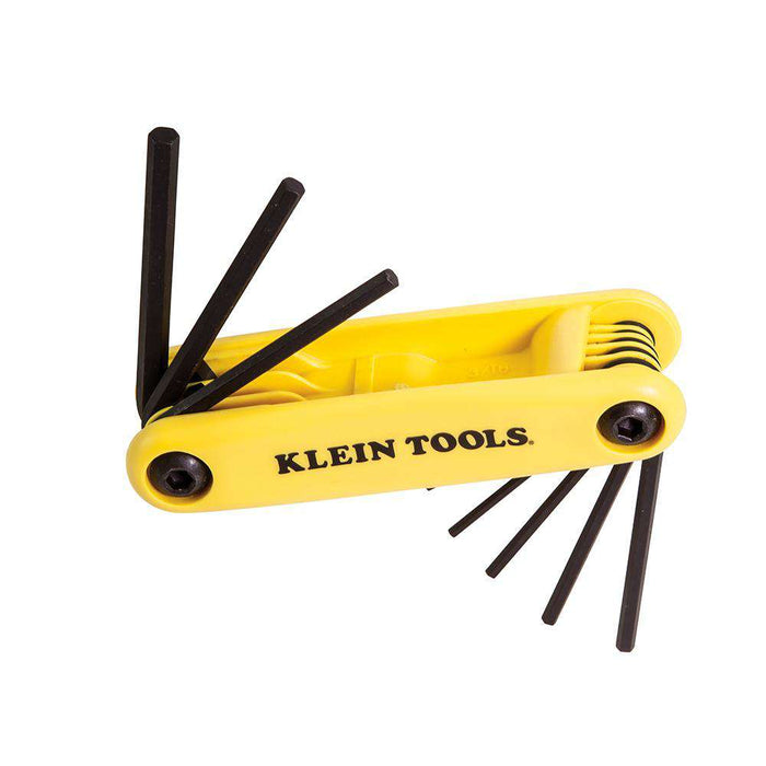 Klein Tools 70575 Grip-It® Nine Key Hex Set Square Cut, SAE - Edmondson Supply