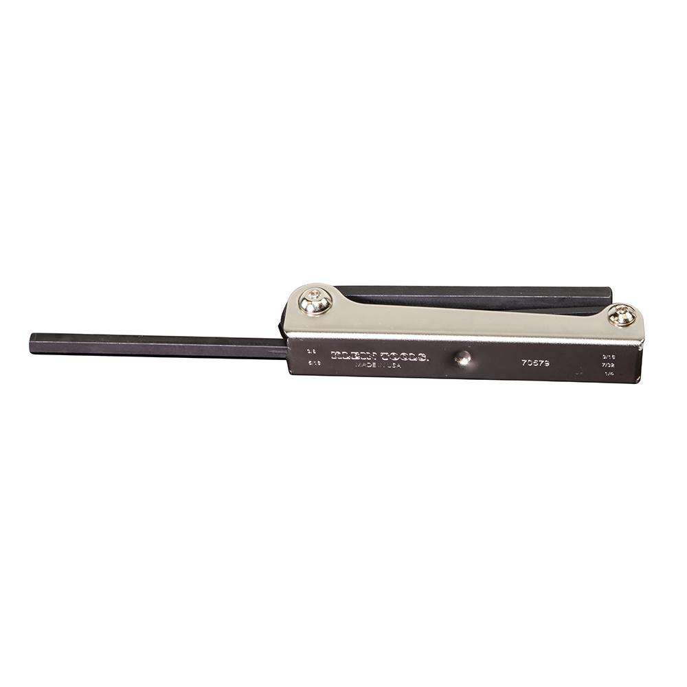Klein Tools 70579 Folding Hex Key Set, 5-Inch, SAE, 5-Piece - Edmondson Supply