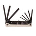 Klein Tools 70591 Folding Hex Key Set, Nine-Key, Inch Sizes - Edmondson Supply