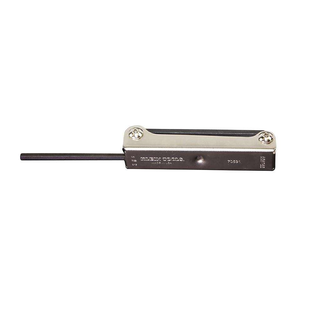Klein Tools 70591 Folding Hex Key Set, Nine-Key, Inch Sizes - Edmondson Supply