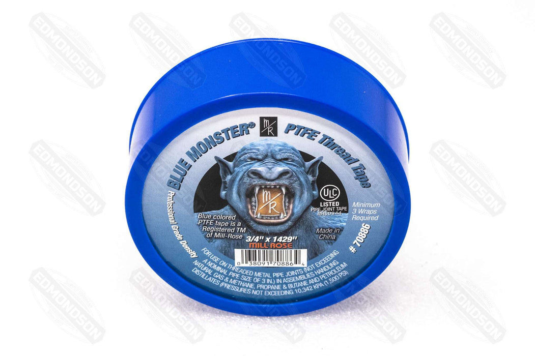 BLUE MONSTER 1/2 In. x 1429 In. Blue Thread Seal Tape