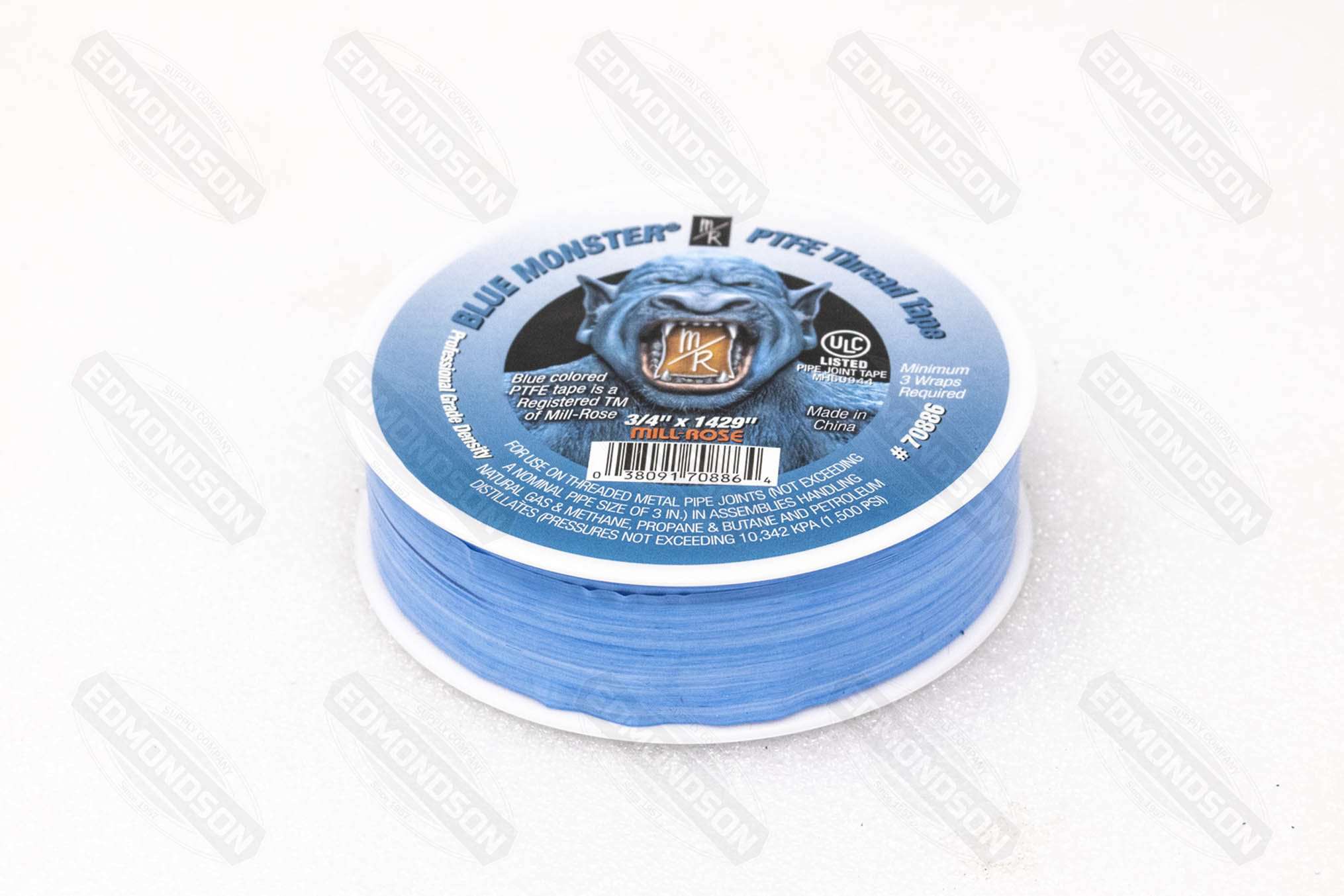 Blue Monster PFTE Pipe Thread Sealing Tape — 70886 | Edmondson Supply