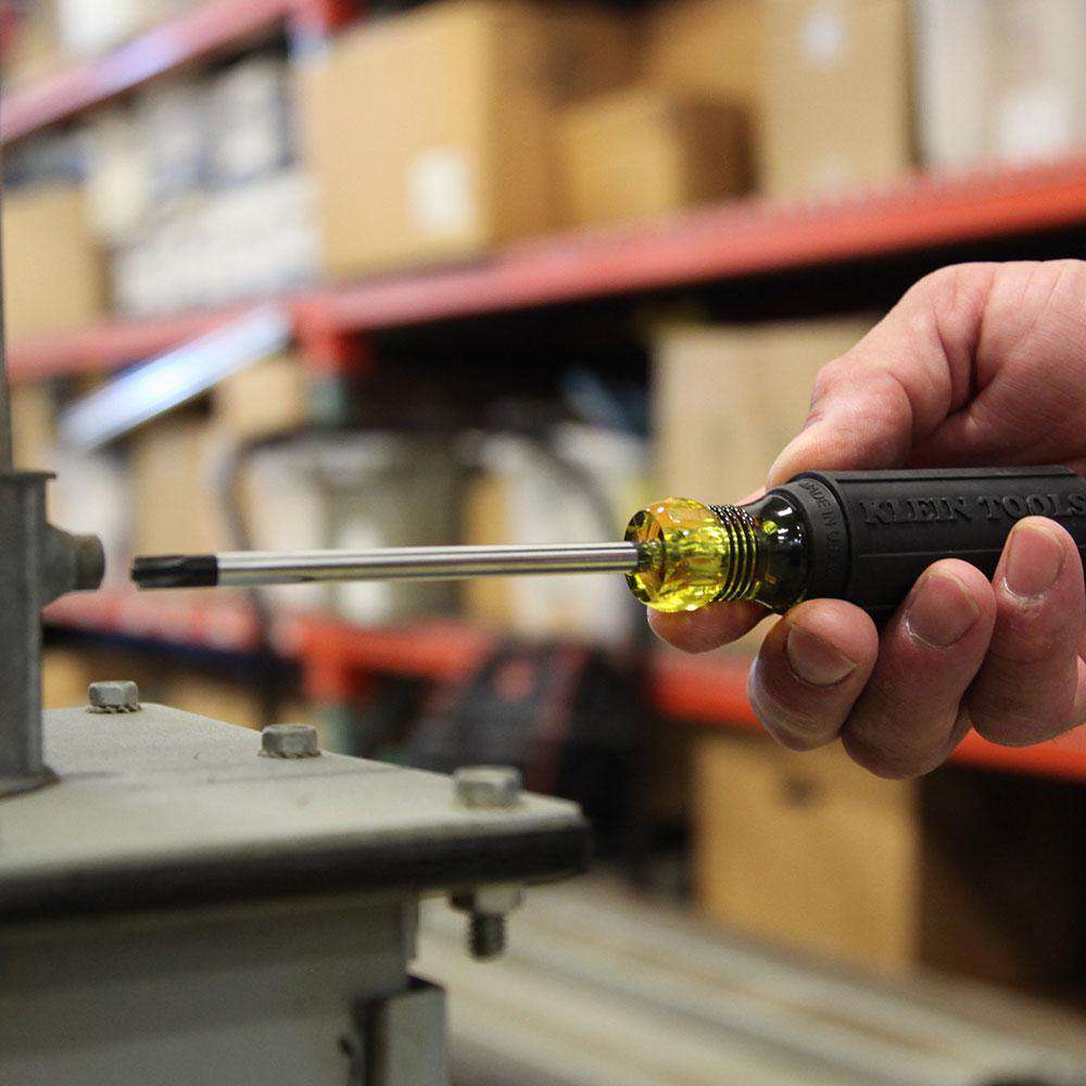 Klein Tools 732-4 #2 Combo Tip Driver, 4-Inch Fixed Blade - Edmondson Supply