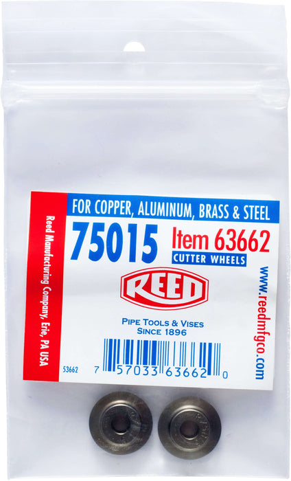 Reed Mfg 63662 - 2PK-75015 Tubing Cutter Wheels for Copper, Aluminum, 2-Pack - Edmondson Supply