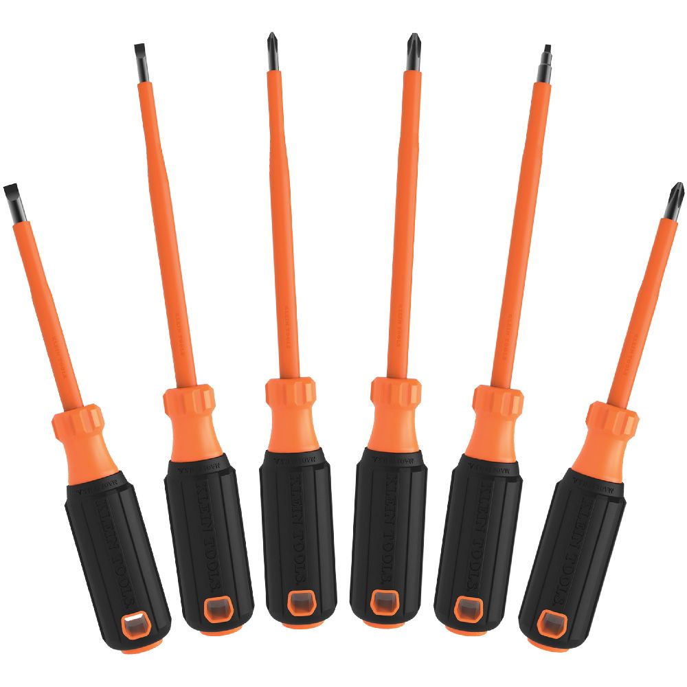 Klein Tools 85076INS Screwdriver Set, 1000V Insulated, 6-Piece - Edmondson Supply