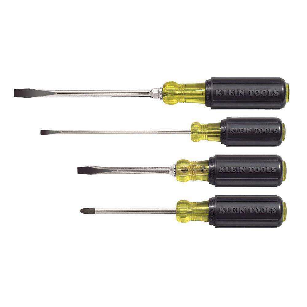 Klein Tools 85105 Screwdriver Set, Slotted and Phillips, 4-Piece - Edmondson Supply