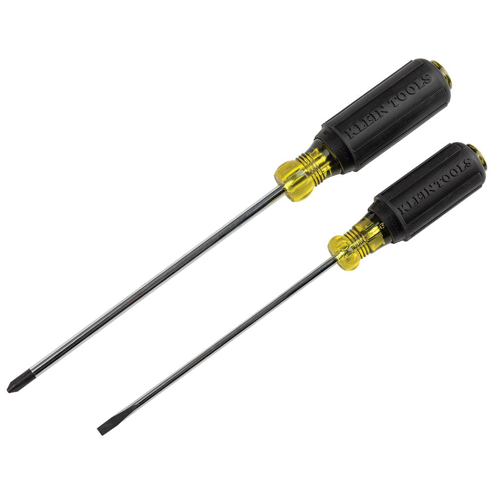 Klein Tools 85742 Screwdriver Set, 3/16 Cabinet and #2 Phillips, Cushion-Grip, 2-Piece - Edmondson Supply