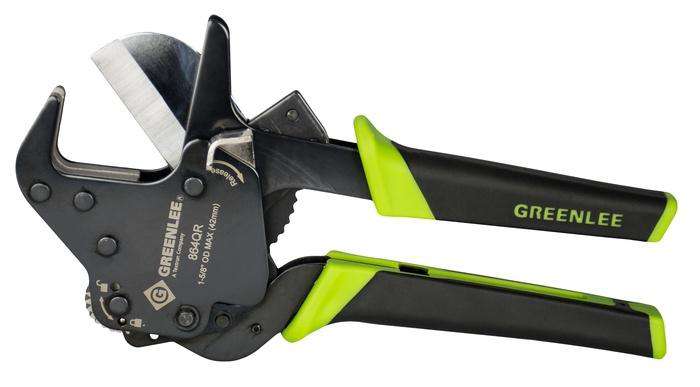 Greenlee 864QR 1-1/4 Quick Release Ratcheting PVC Cutter - Edmondson Supply