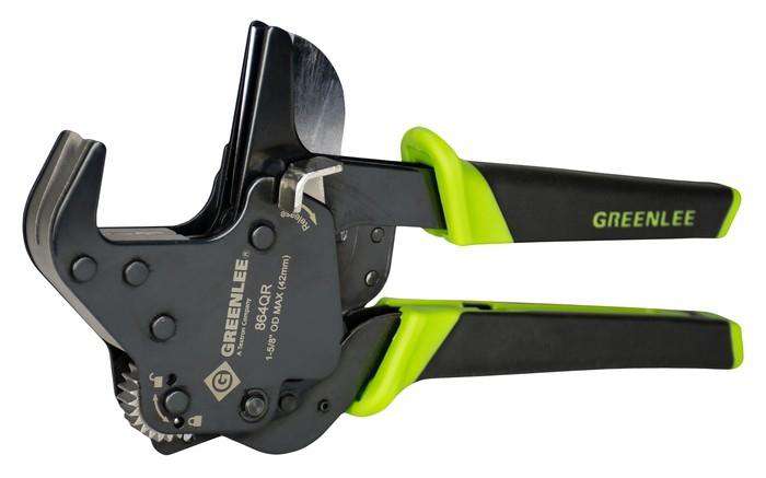 Greenlee 864QR 1-1/4 Quick Release Ratcheting PVC Cutter - Edmondson Supply
