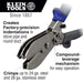 Klein Tools 86520 5 Blade Duct Crimper - Edmondson Supply