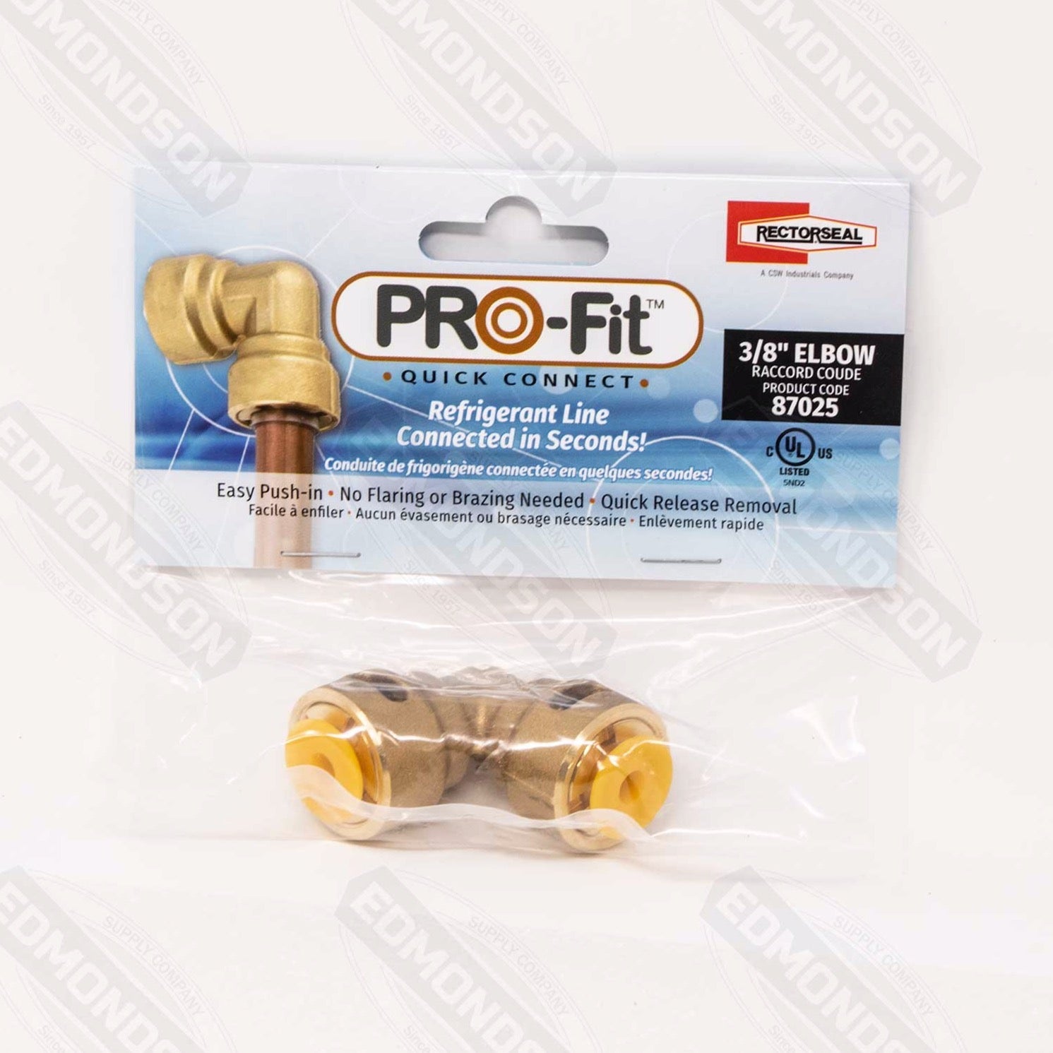 RectorSeal 87025 PRO-Fit™ 3/8" Quick Connect 90 Elbow - Edmondson Supply