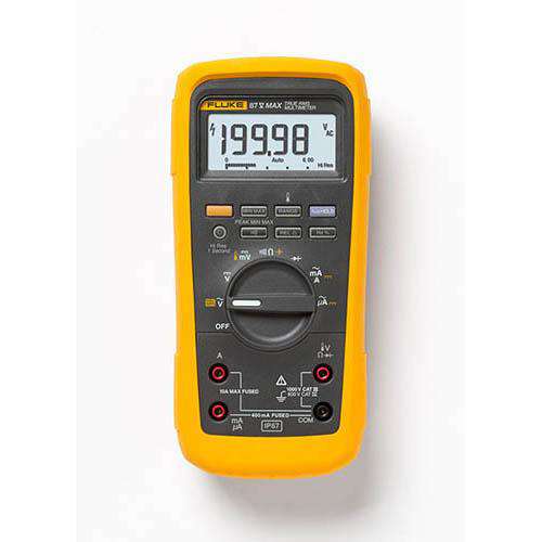 Fluke 87V-MAX True-RMS Industrial Heavy-Duty Digital Multimeter with Temperature Measurement, IP 67 Rated - Edmondson Supply