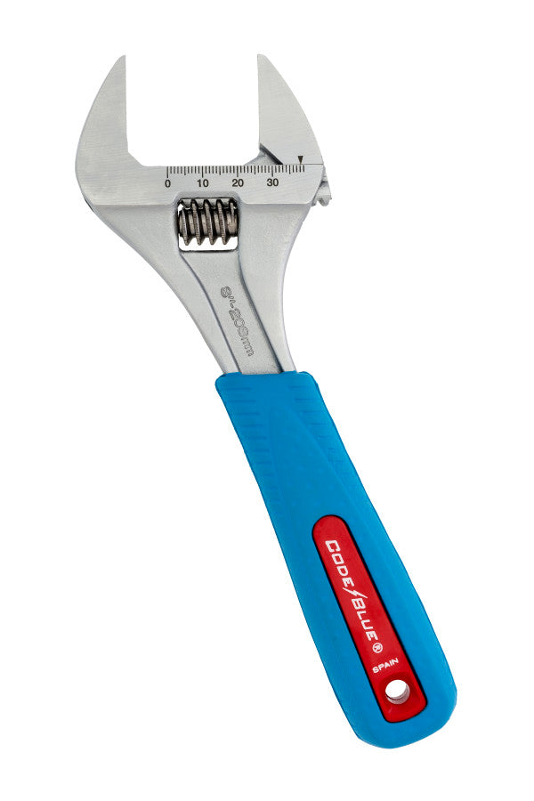 Channellock 8SWCB 8-Inch CODE BLUE® WIDEAZZ® Slim Jaw Adjustable Wrench - Edmondson Supply