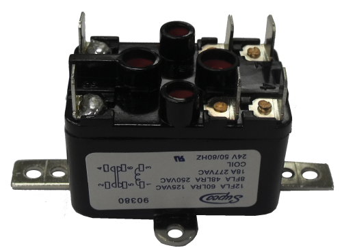 Supco 90380 General Purpose Fan Relay, NO/NC, 24 VAC - Edmondson Supply