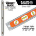 Klein Tools 935R Aluminum Torpedo Level Rare Earth Magnet, 9-Inch - Edmondson Supply