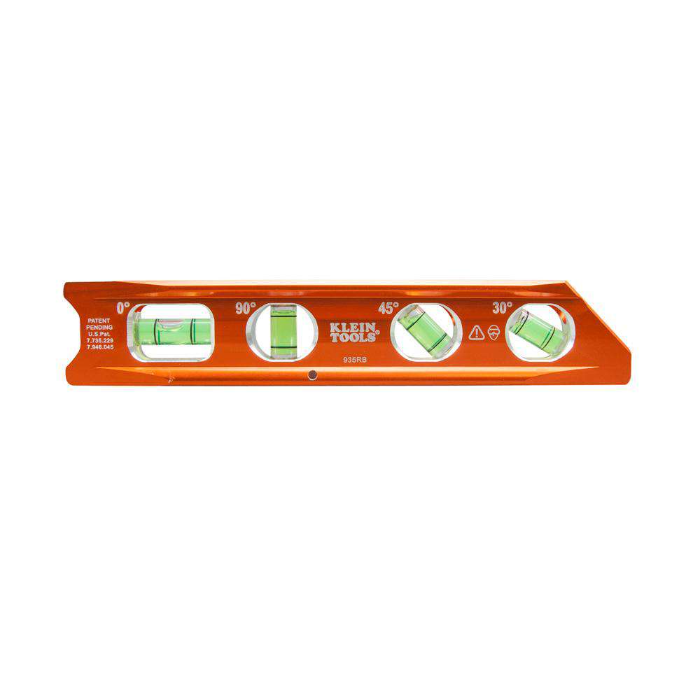 Klein Tools 935RB Torpedo Billet Level, Rare Earth Magnet - Edmondson Supply