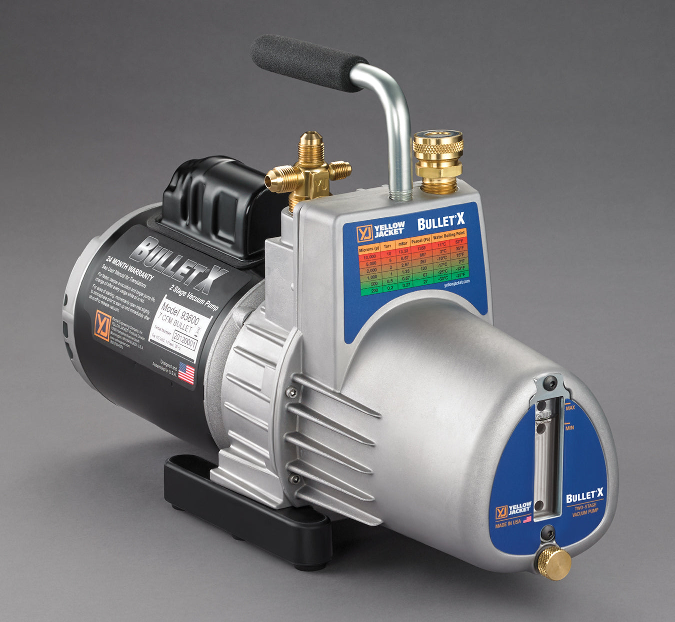 Yellow Jacket 93600 BULLET®X 7 CFM Vacuum Pump - Edmondson Supply