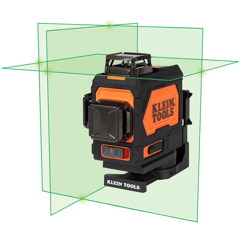 Klein Tools 93PLL Rechargeable Self-Leveling Green Planar Laser Level - Edmondson Supply