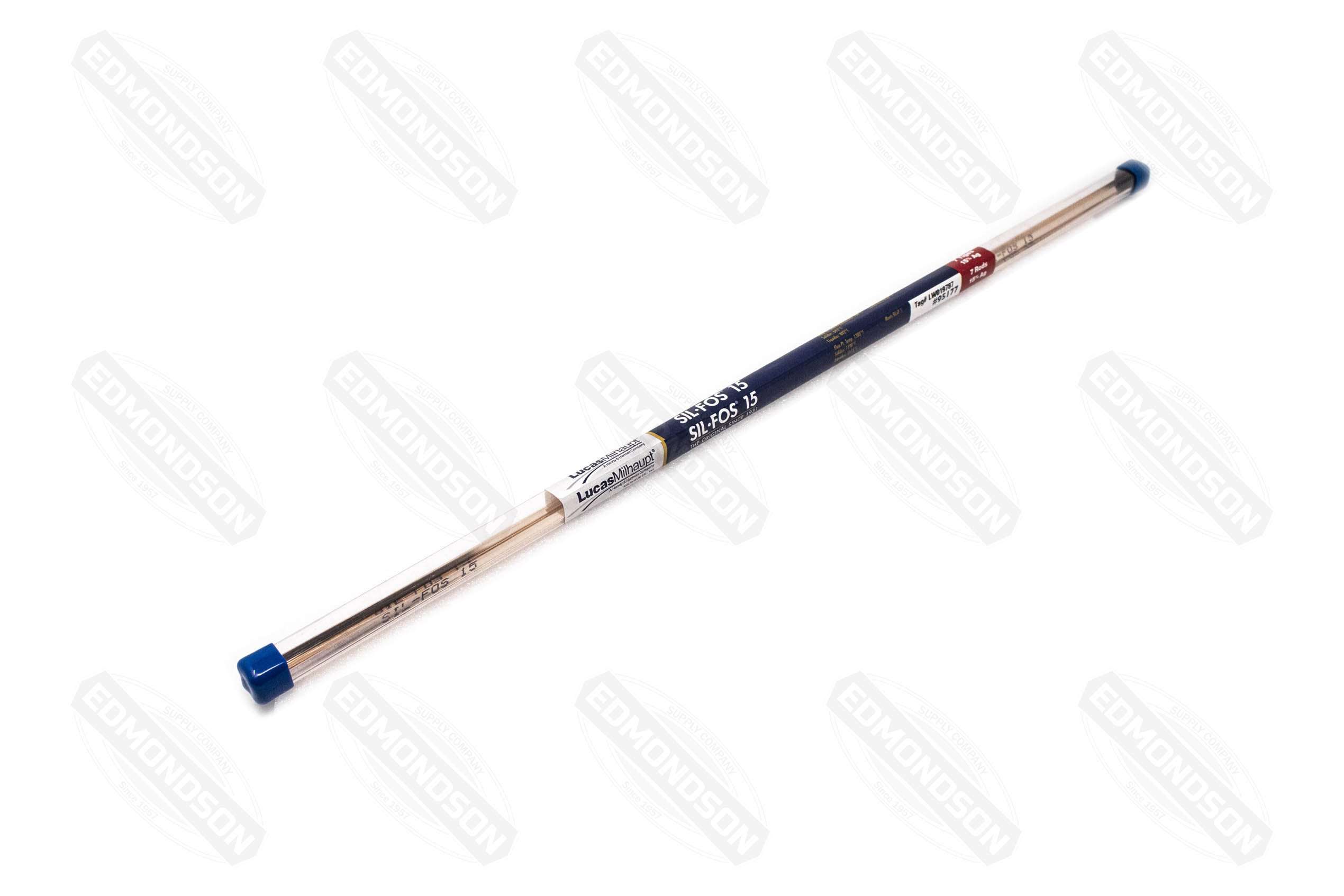 Lucas Milhaupt 95177 Sil-Fos 15 7 Rods, 15% Silver - Edmondson Supply
