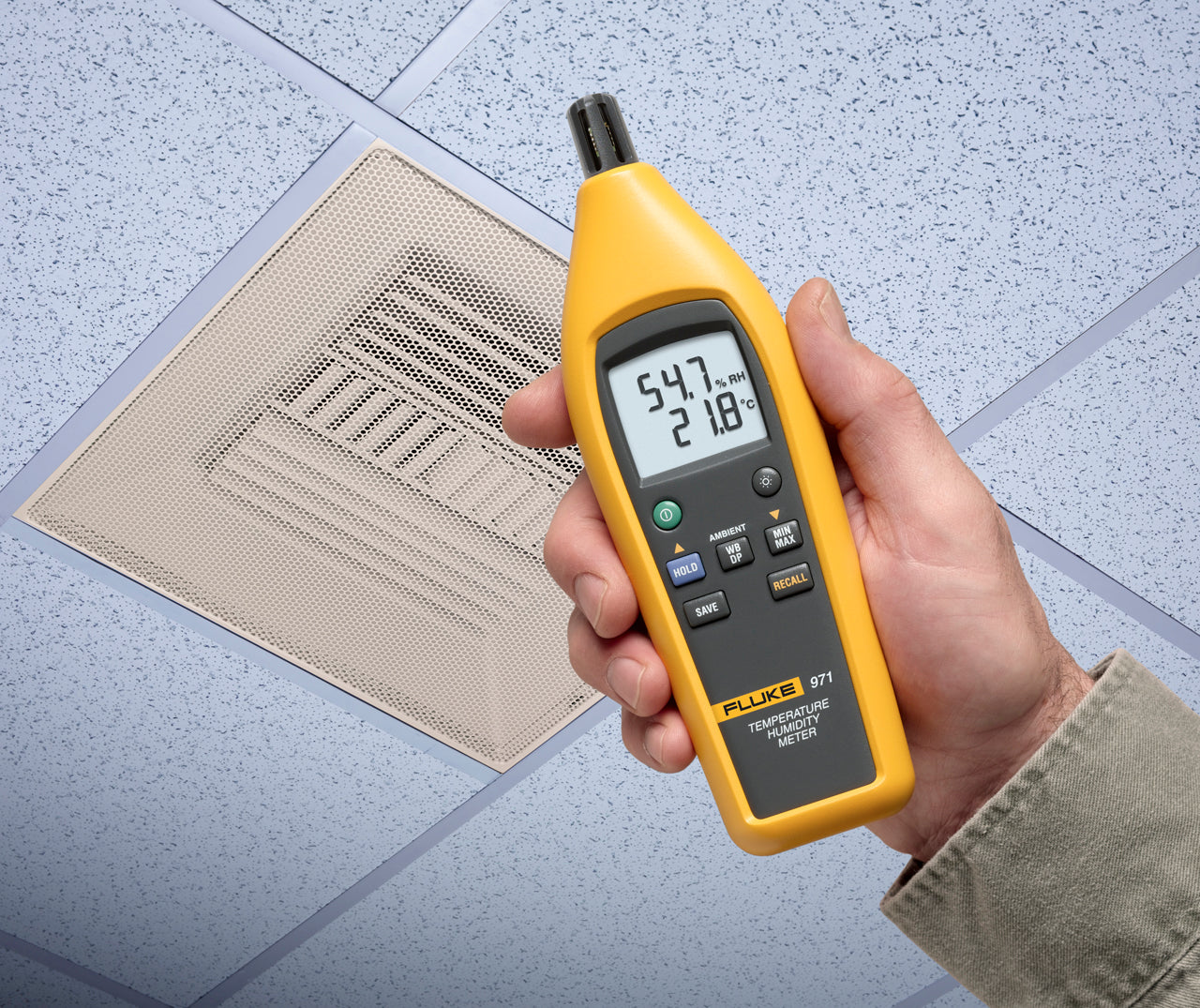 Fluke 971 Temperature Humidity Meter - Edmondson Supply