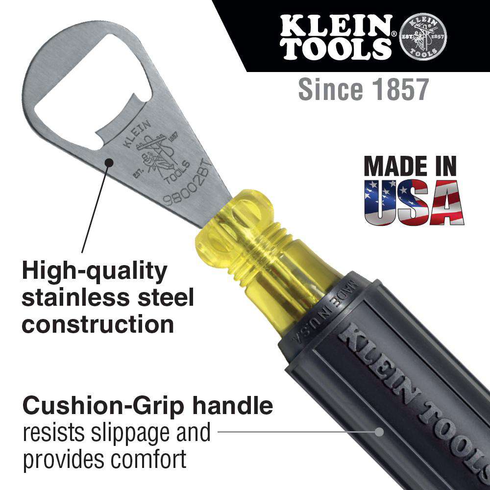 Klein Tools 98002BT Beverage Tool - Bottle Opener - Edmondson Supply