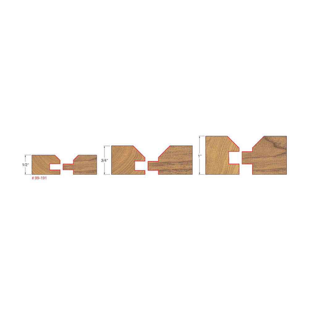 Freud 99-191 2‑11/64" “V” Panel Bit Set - Edmondson Supply