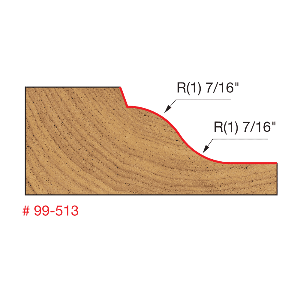 Freud 99-513 2‑3/4" Raised Panel Bit - Edmondson Supply