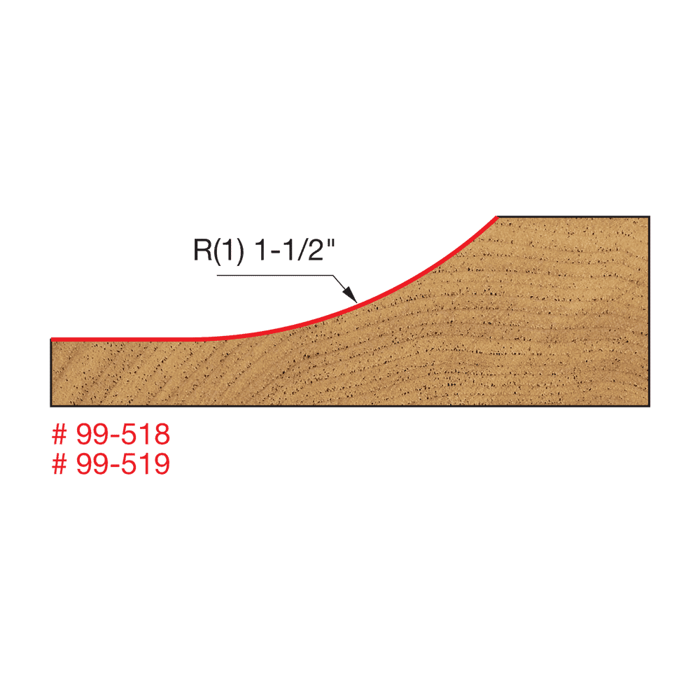 Freud 99-519 3‑1/2" Raised Panel Bit - Edmondson Supply
