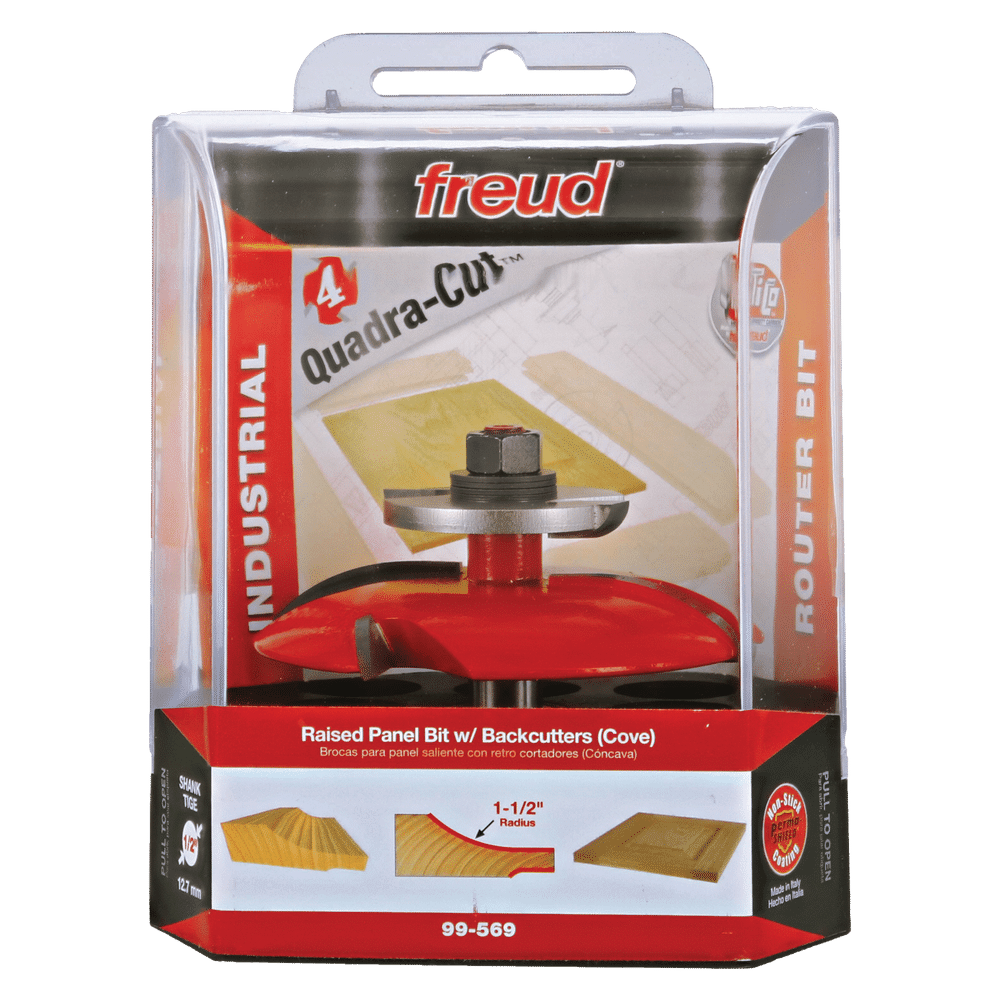 Freud 99-569 3-1/2" Raised Panel Bit w/Backcutters - Edmondson Supply