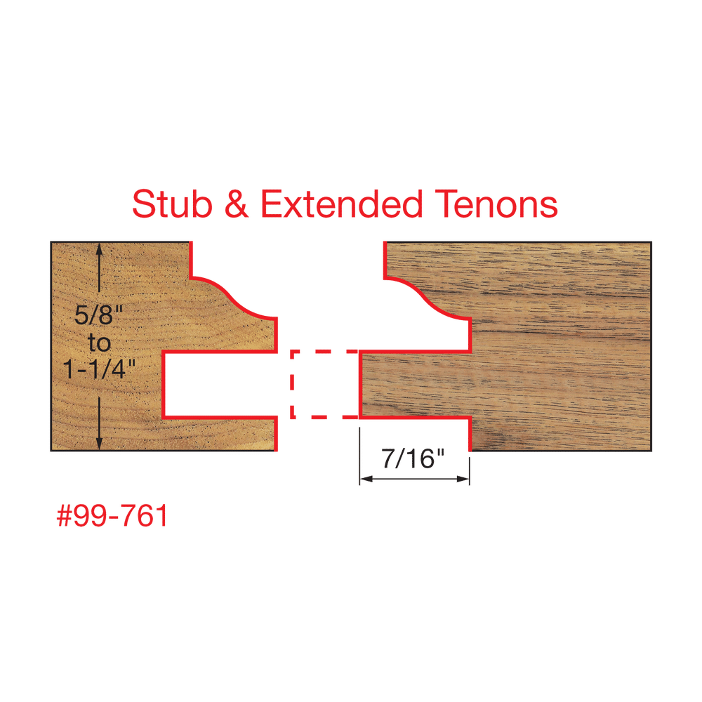 Freud 99-761 1-11/16" Premier Adjustable Rail & Stile Bit - Ogee - Edmondson Supply