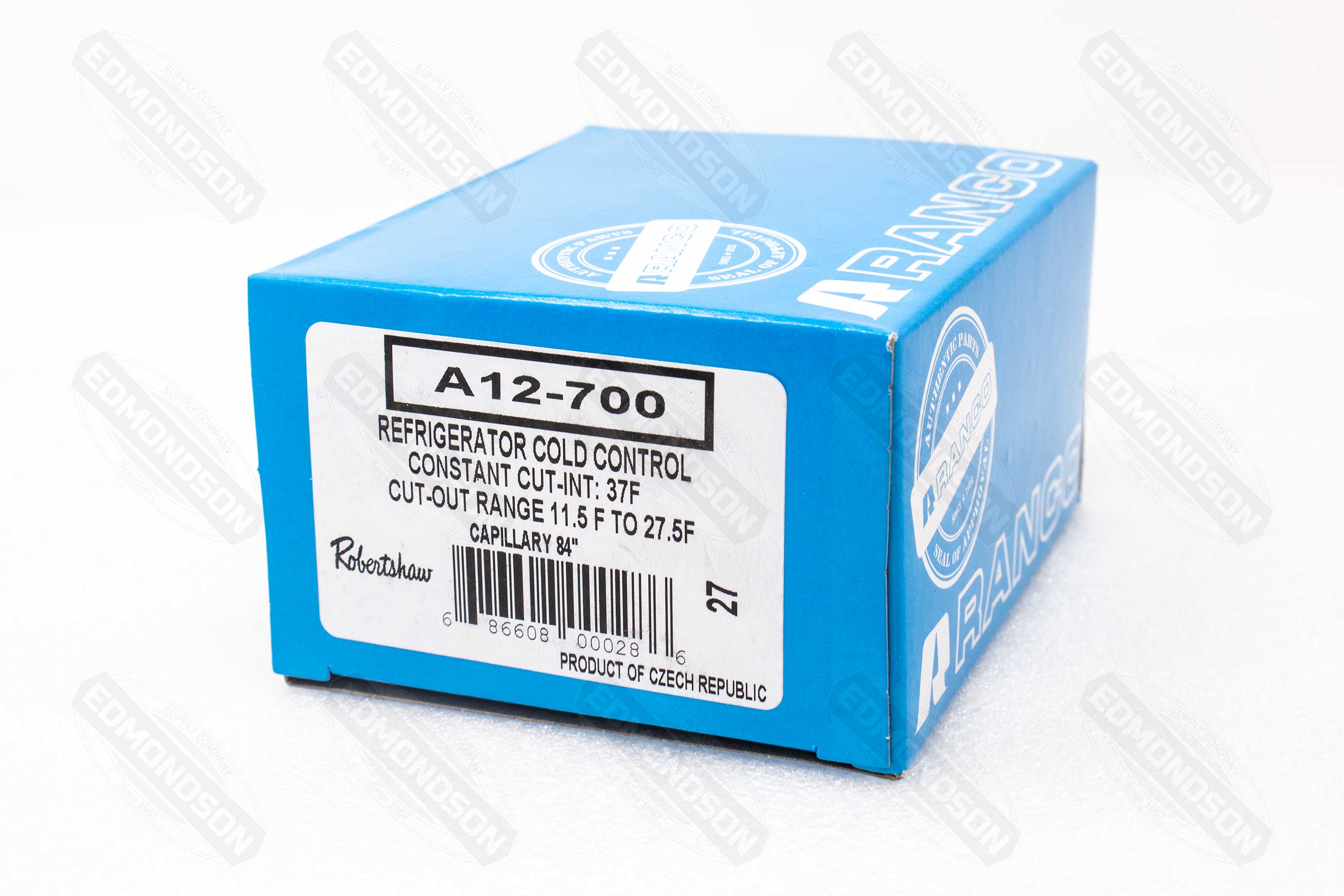 Ranco A12-700 Constant Cut-in Cold Temperature Control, 37°F - Edmondson Supply