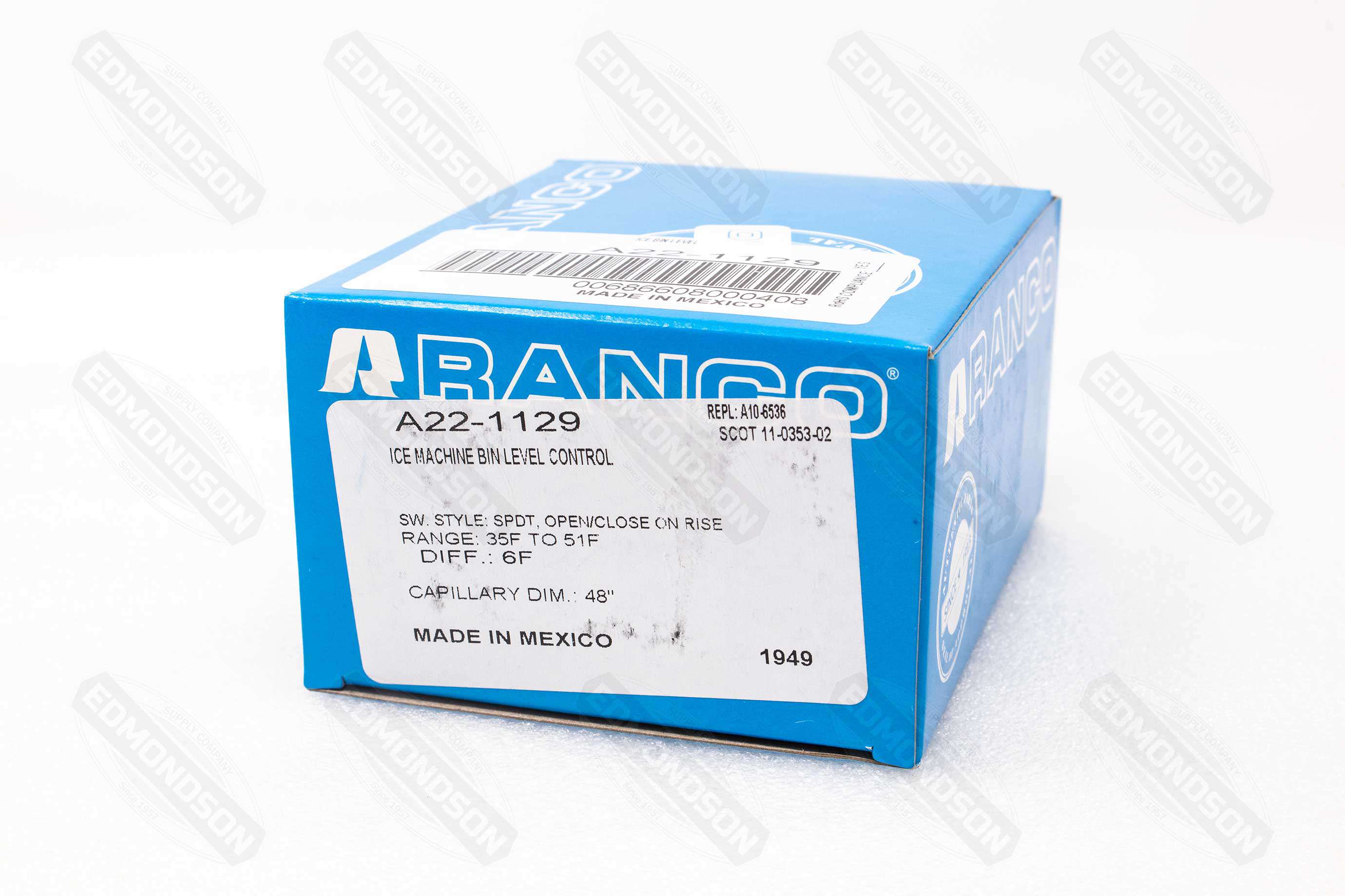 Ranco A22-1129 Ice Machine Bin Level & Harvest Control - Edmondson Supply