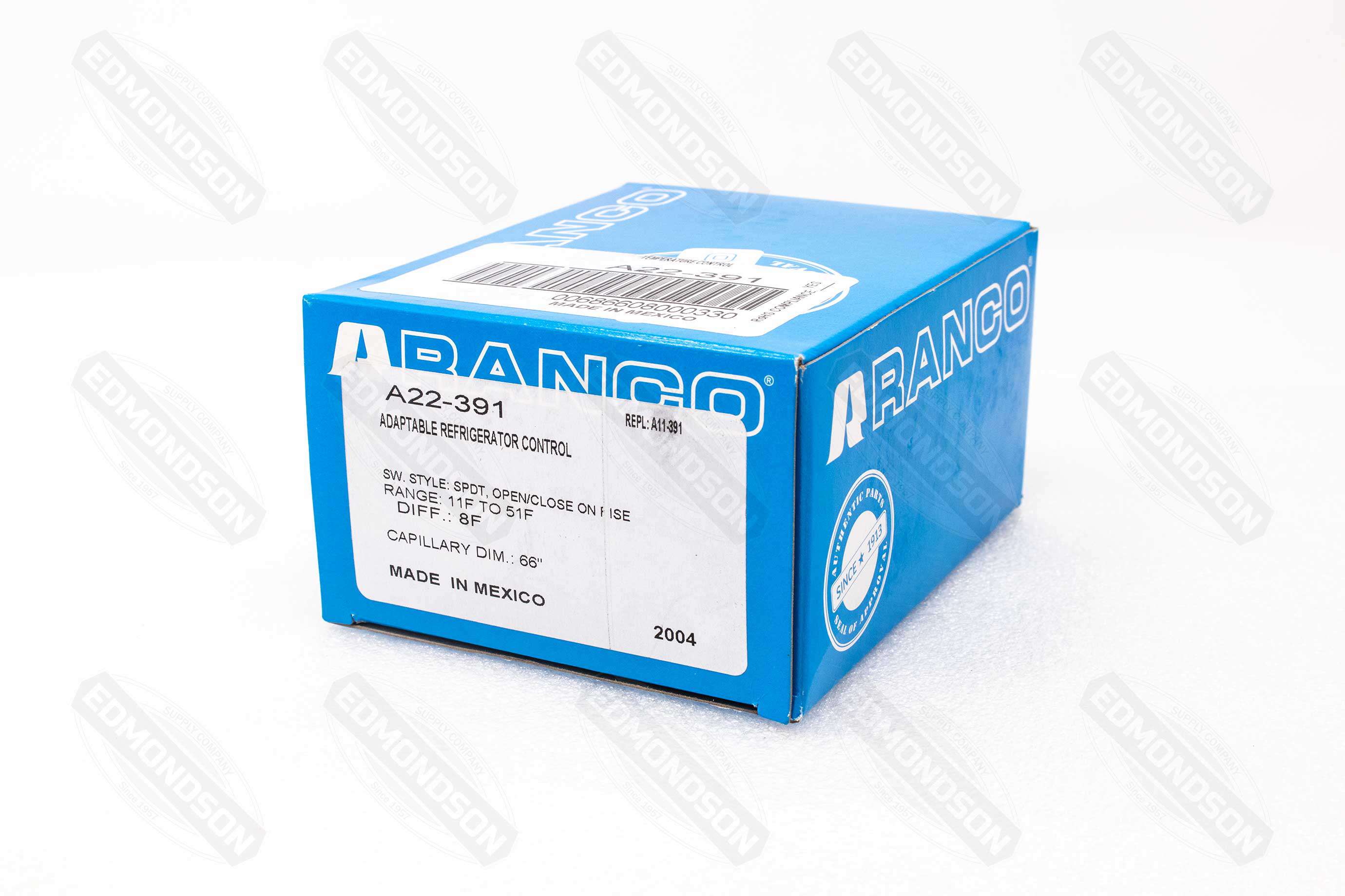 Ranco A22-391 Adaptable Constant Differential Refrigerator Control - Edmondson Supply