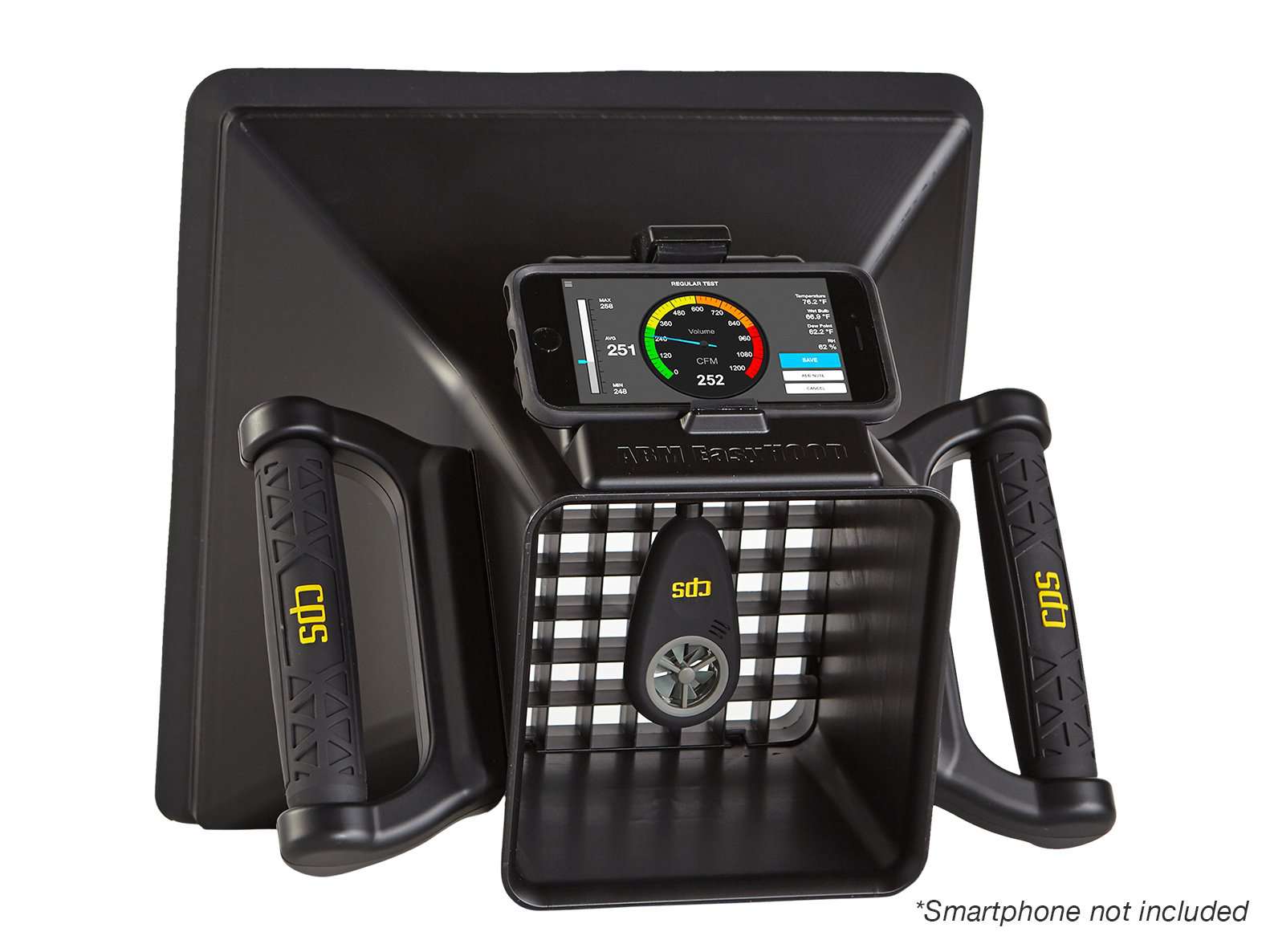 CPS ABM-HOOD-200 EasyHood - Airflow Capture Hood with ABM-200 Environmental Meter - Edmondson Supply
