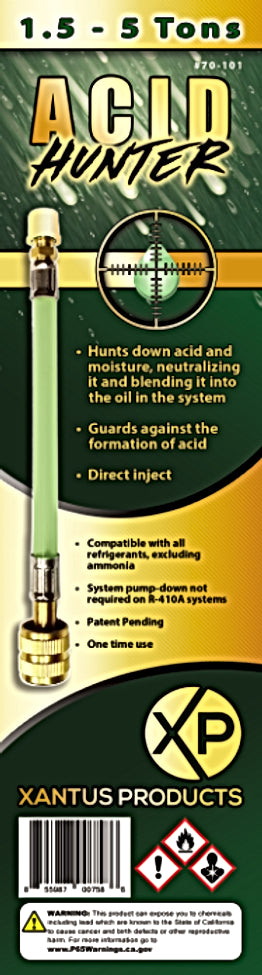 Xantus Products 70-101 Acid Hunter Direct Inject AC Acid and Moister Neutralizer, 1.5 - 5 Tons