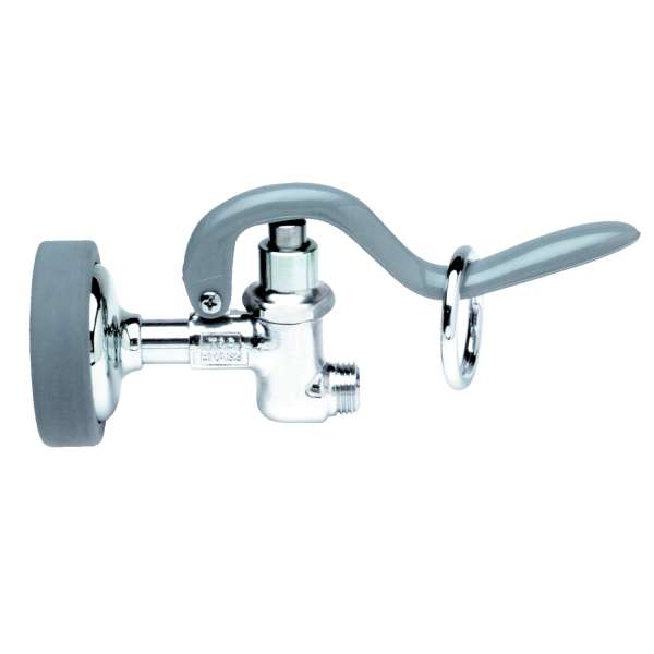 T&S Brass B-0107 Spray Valve with Gray Rubber Bumper & DOE Spray Face (1.15 GPM / 7.5 Oz-f @ 60 PSI) - Edmondson Supply