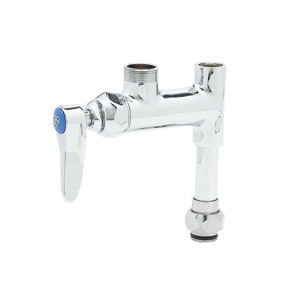 T&S Brass B-0155-LNEZ Easy-Install Add-On Faucet, QT Eterna & Lever Handle