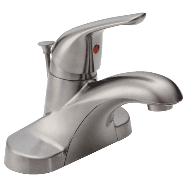 Delta Faucet B510LF-SS Foundations Single Handle Bathroom Faucet, Brilliance Stainless - Edmondson Supply