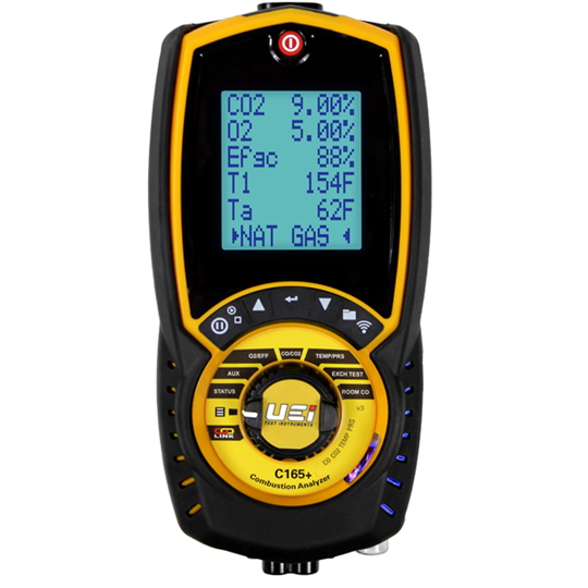UEi C165+ Residential/Commercial Combustion Analyzer w/High ppm CO reading - Edmondson Supply