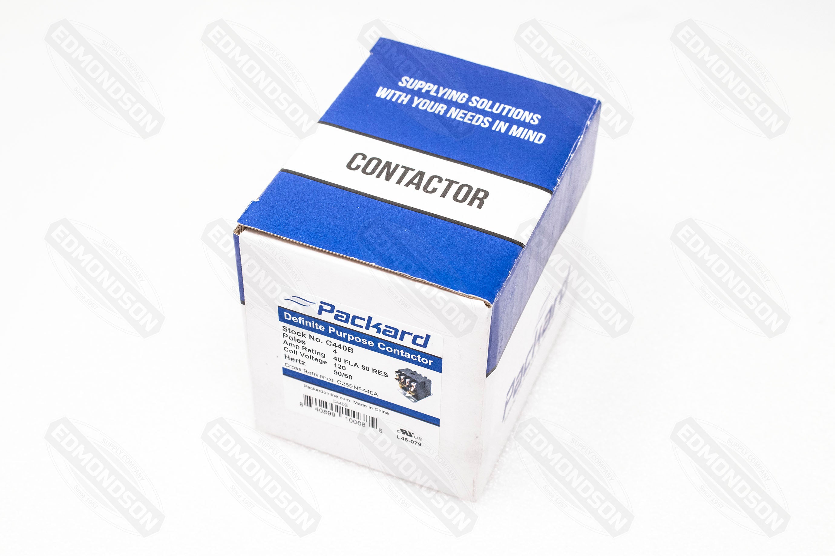 Packard C440B Contactor 4 Pole 40 AMPS 120 Coil Voltage - Edmondson Supply