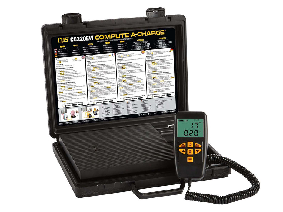 CPS CC220EW Compute-A-Charge Enhanced Wireless Refrigerant Charging Scale - Edmondson Supply