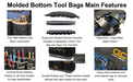CLC PB1543 17” Molded Plastic Bottom Multi-Compartment Technician’s Tool Bag - Edmondson Supply