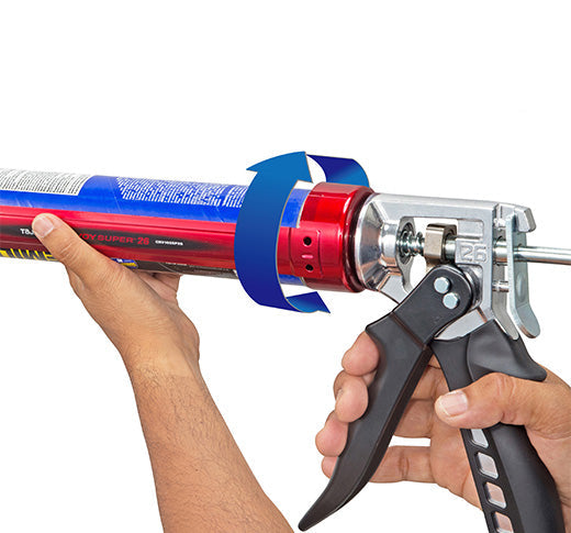 Tajima CNV-100SP26 Convoy® Super 26, Extra-High Thrust Rotary Caulk Gun, 1/10 Gallon - Edmondson Supply
