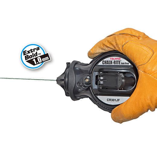 Tajima CR301JF Chalk-Rite® Jam Free, 0.04 in (1.0 mm) Chalk Snap-Line - Edmondson Supply