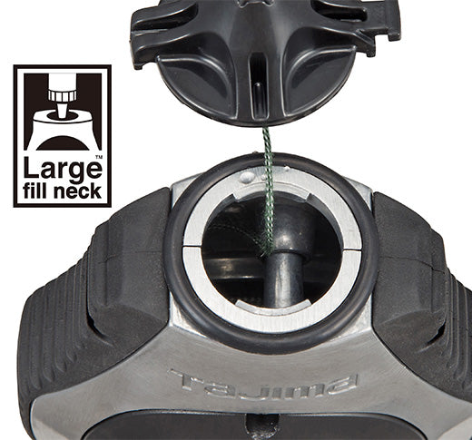 Tajima CR401S Chalk-Rite® Dura, 0.04 in (1.0 mm) Chalk Snap-Line with Integrated Handle Release - Edmondson Supply
