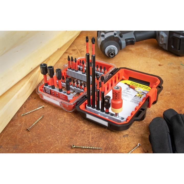 Crescent Tools CAESET-40 40 Pc. eSHOK-GUARD™ alphaCASE™ Set - Edmondson Supply