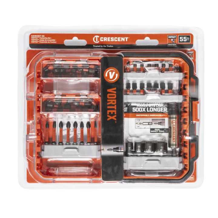 Crescent Tools CAVBHSET-55 55 Pc. VORTEX™ Bit Holding Fastening Set - Edmondson Supply