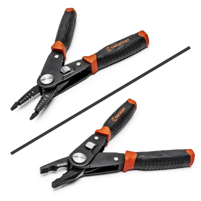 Crescent Tools CCP8V 2-in-1 Combo Dual Material Linesman's Pliers and Wire Stripper